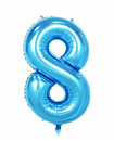 Foil Balloon - Numerals - 0 to 9, Blue